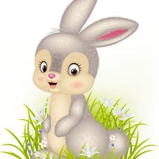 Схема вышивки «кролик»