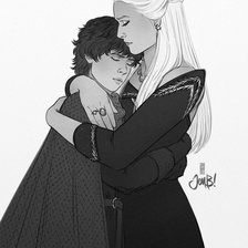 Схема вышивки «Рейнира и Люцерис»