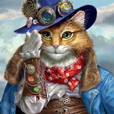 Схема вышивки «Кот-пират»