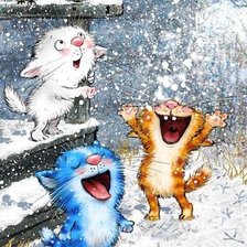 Схема вышивки «зима»