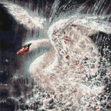 Схема вышивки «Лебедь»