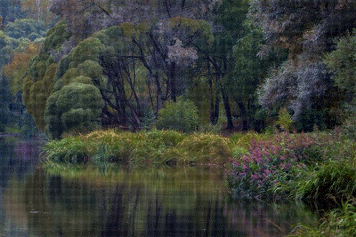 Слушая Вивальди... - лес, природа, деревья, цветы, пейзаж, пруд - предпросмотр