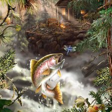 Схема вышивки «Дона Гелсингер. Охота»