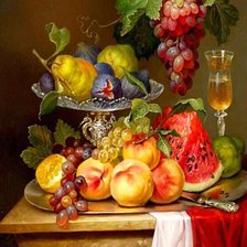 Схема вышивки «Фрукты»