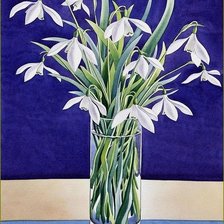 Схема вышивки «Букет подснежников»