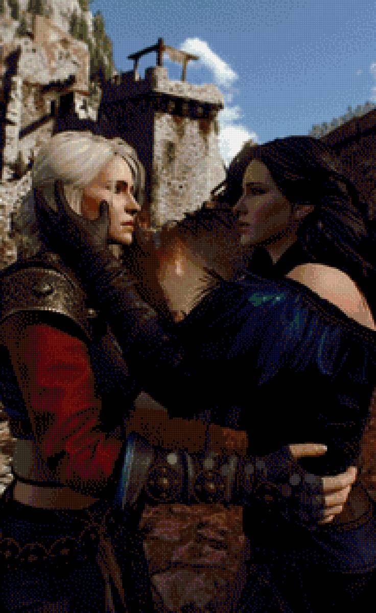 Йен и Цири - ведьмак, цири, йеннифэр - предпросмотр