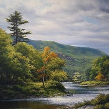 Схема вышивки «природа Урала»