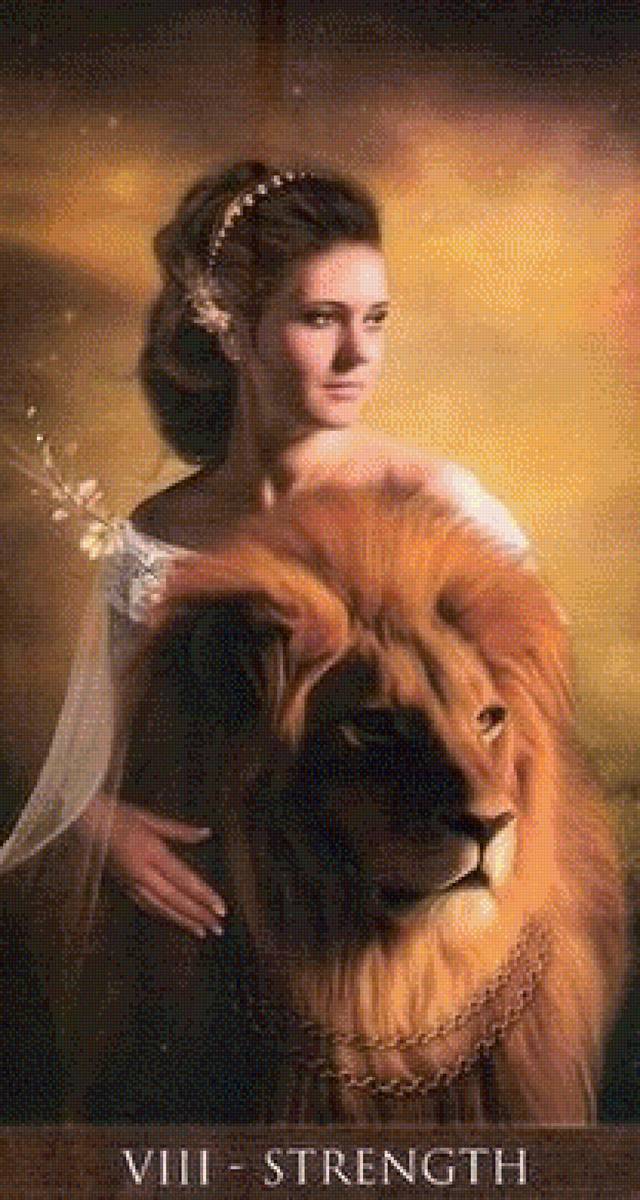 карта таро"Сила" - карты таро - предпросмотр