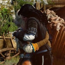 Схема вышивки «Цири и Йен»