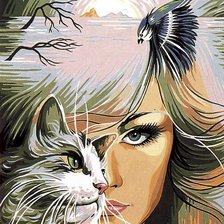 Схема вышивки «наедине с природой»