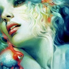 Схема вышивки «русалка»