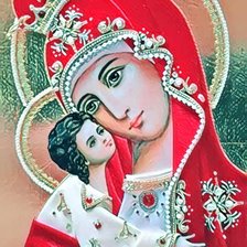 Схема вышивки «Nuestra Señora del Perpetuo Socorro.»