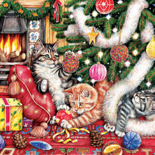 Схема вышивки «Новогодние озорники»