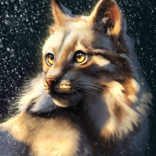 Схема вышивки «Нежный котик»