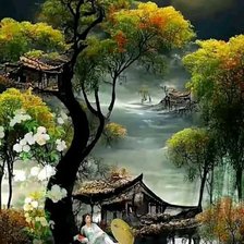 Схема вышивки «Китай»