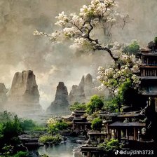 Схема вышивки «Китай»