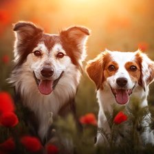 Схема вышивки «Собаки»