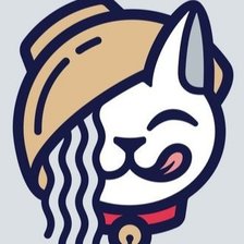 Схема вышивки «Кот и рамён»