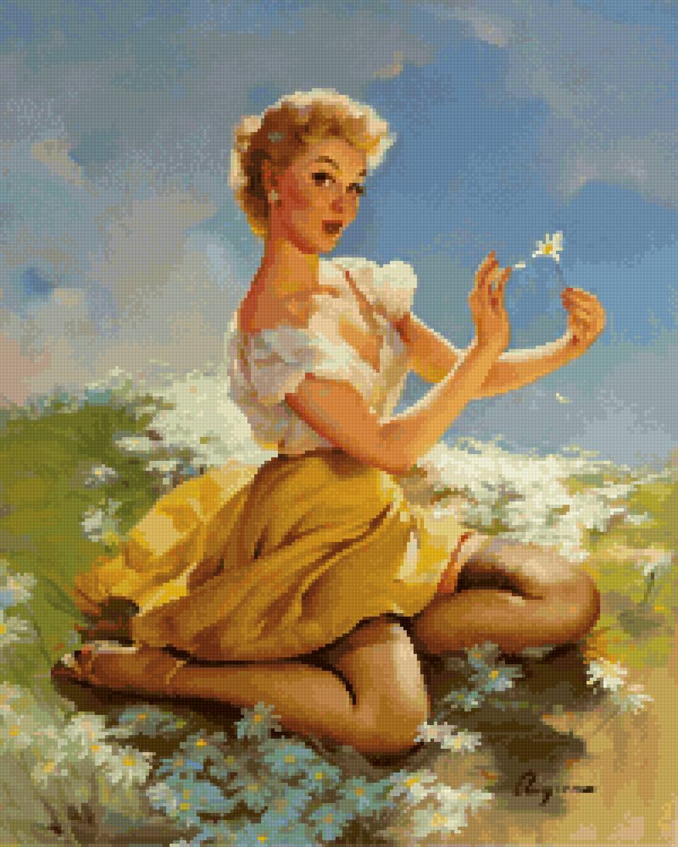 девушка пин-ап 2 - девушка .ретро.стиль. пин-ап - предпросмотр