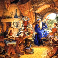 Схема вышивки «ученик Мерлина»