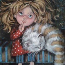 Схема вышивки «Кузя с кузей»