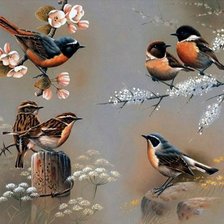 Схема вышивки «Времена года»