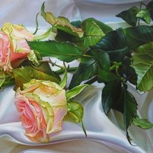 Схема вышивки «Три розы»