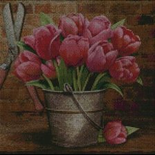 Схема вышивки «Tulipanes»