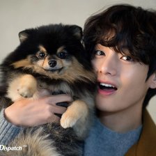 Схема вышивки «Техен с собакой»