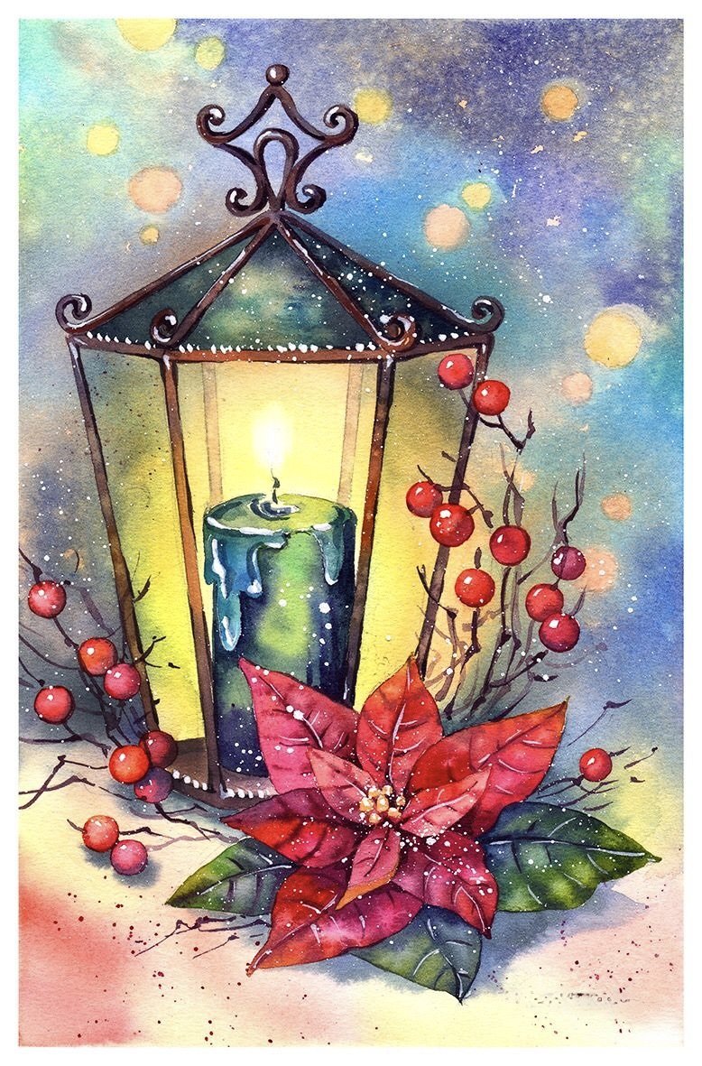 новогодняя картинка - свеча, картинка, новый год - оригинал