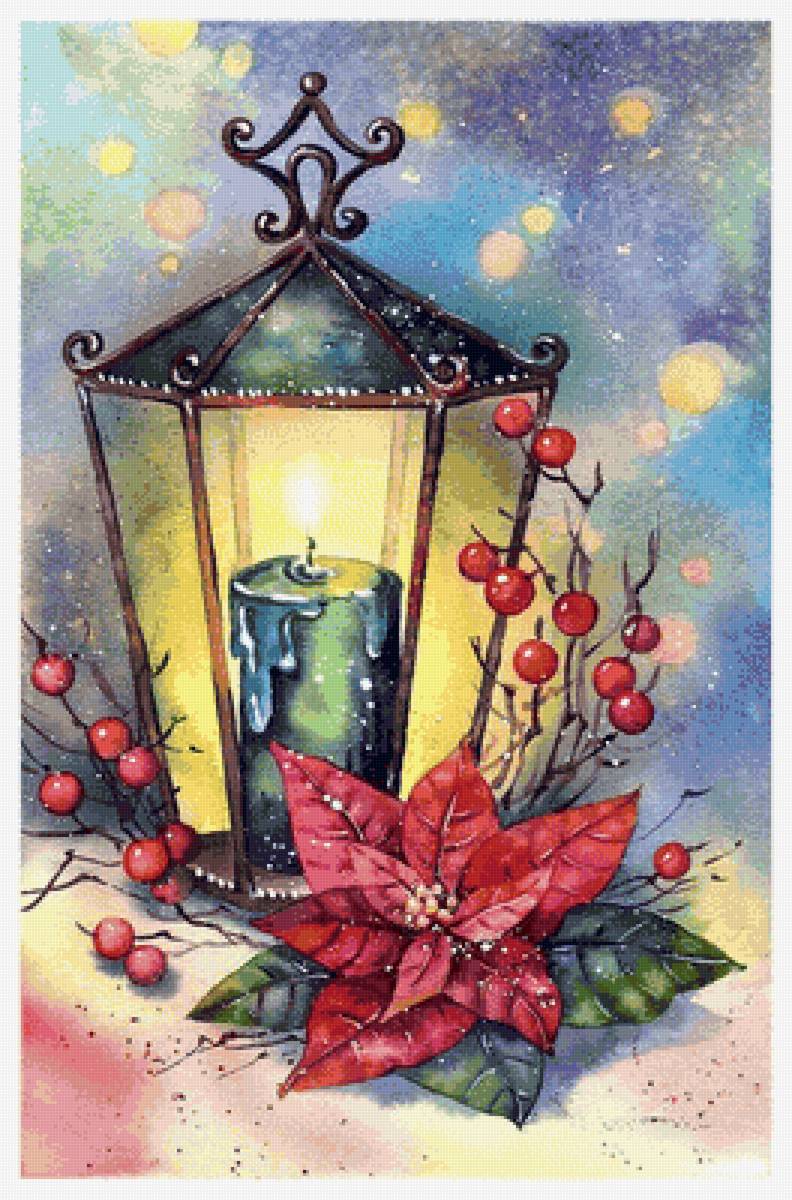 новогодняя картинка - свеча, новый год, картинка - предпросмотр