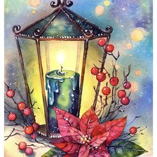 Схема вышивки «новогодняя картинка»