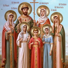 Схема вышивки «Икона Царственные страстотерпцы»