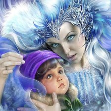 Схема вышивки «снежная королева»