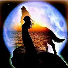 Схема вышивки «Призрачный волк»