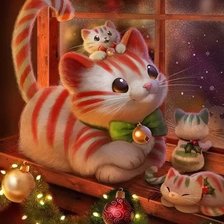 Схема вышивки «CHAT»