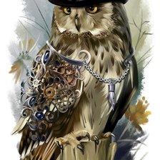 Схема вышивки «сова»