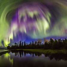 Схема вышивки «северное сияние.»