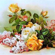 Схема вышивки «Поль де Лонгпре»