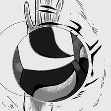 Схема вышивки «волейбол»