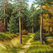 Схема вышивки «Лесная тропа»