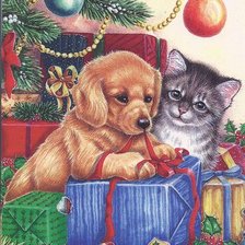 Схема вышивки «Новогодние подарки»