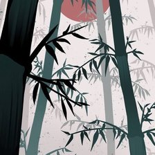 Схема вышивки «Бамбуковый лес»