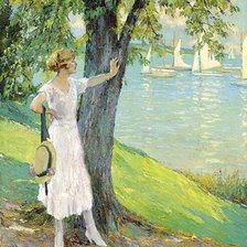 Схема вышивки «прогулка, лето»