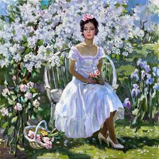 Схема вышивки «в саду»