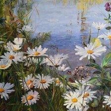 Схема вышивки «Ромашки»