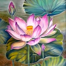 Схема вышивки «Лотос»