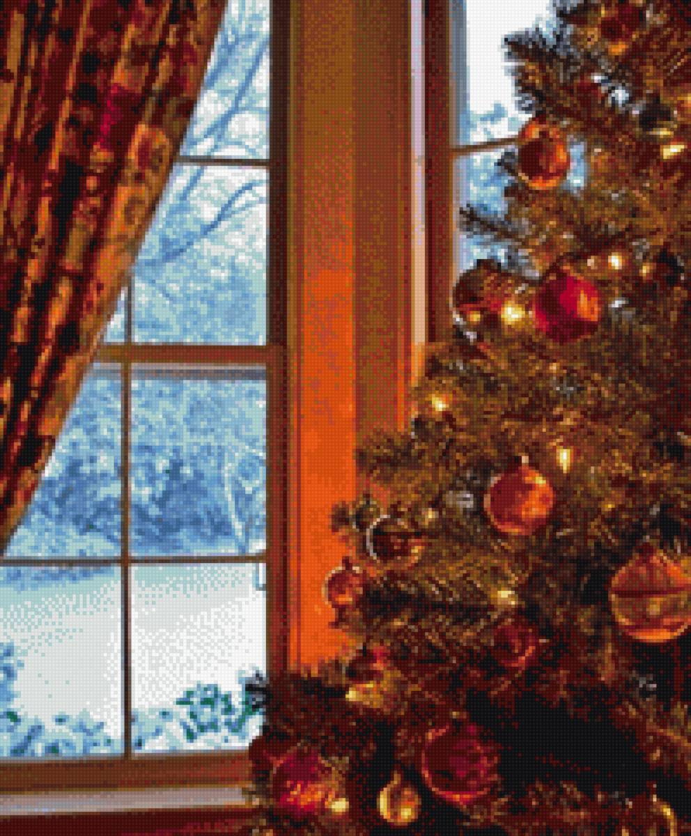 Новогоднее окно - предпросмотр