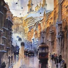 Схема вышивки «Вечерний Львов»