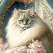 Схема вышивки «Кот»